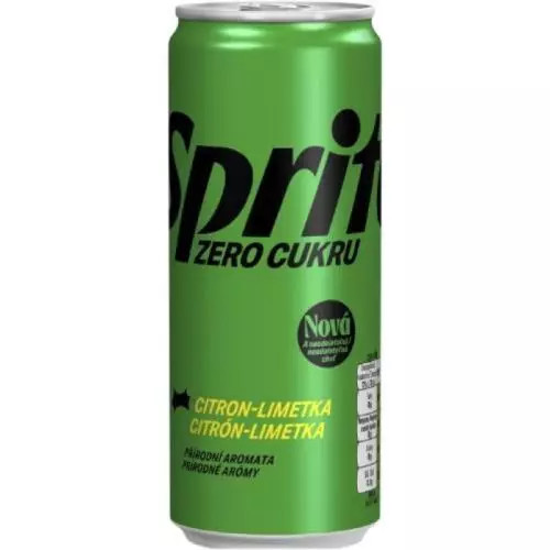 CC Sprite citron-limetka zero 0,33L