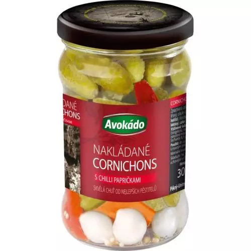 Avokádo cornichons s chilli pálivé 300g/150g