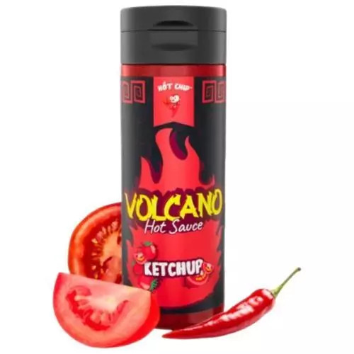 Hot Chip Volcano kečup s chilli 270ML