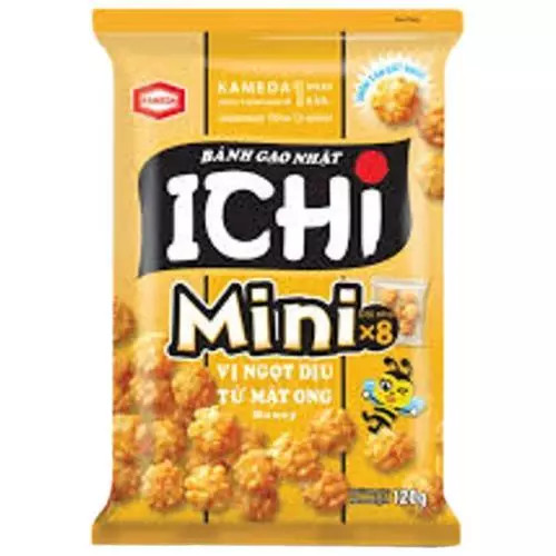 ICHI Rice cracker Shoyu with honey Mini 120g