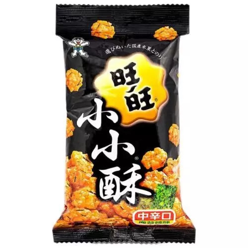 Want Want Mini Rice Crackers Seaweed Flavour 60g