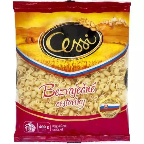 Cessi těstoviny bezvaječné kolínka 400g
