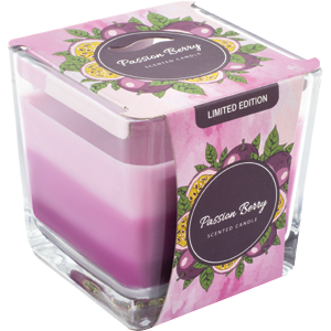 Q Home svíčka 198g Passion Berry hran