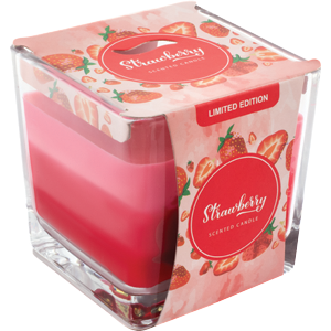 Q Home svíčka 198g Strawberry hran