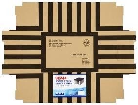 SIGMA Krabice s víkem 28 x 37 x 18 cm 2 ks