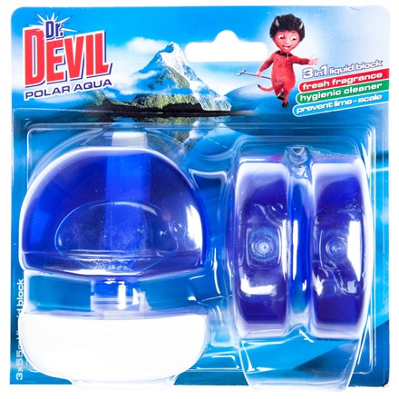 Dr. Devil WC Blok Polar Aqua 3 x 55 g