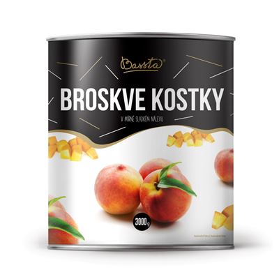 Bassta Broskve kostky 3000 g
