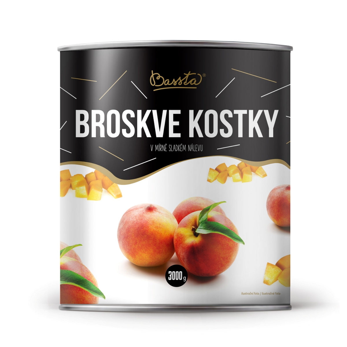 Bassta Broskve kostky 3000 g (obrázek 2)