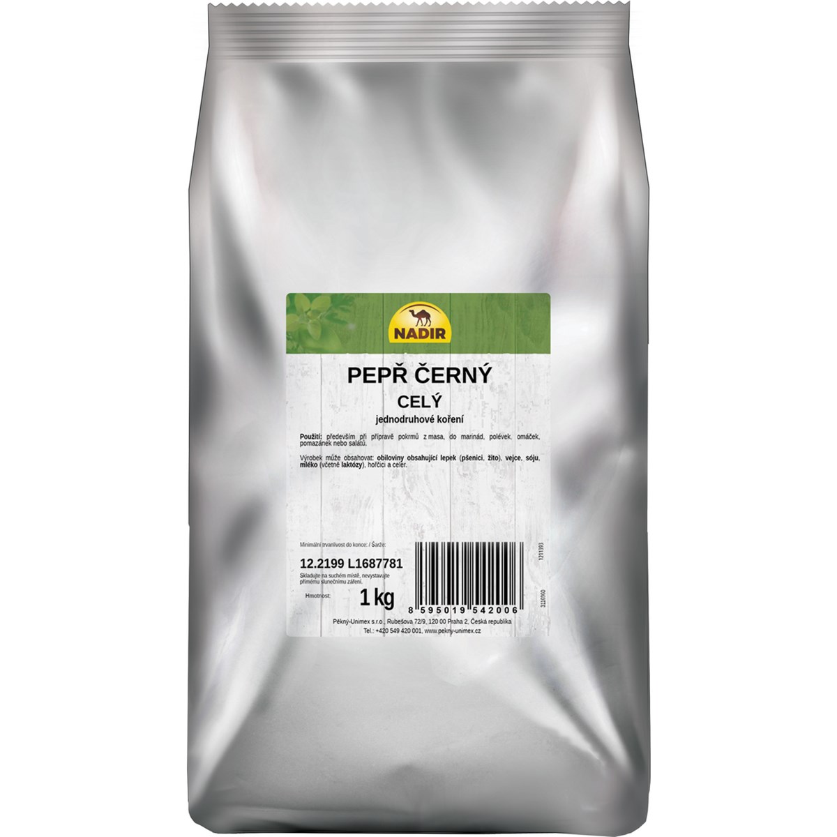 NADIR Pepř černý celý 1 kg