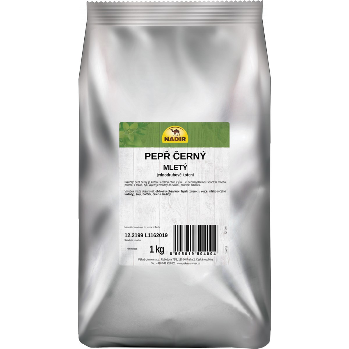 NADIR Pepř černý mletý 1 kg