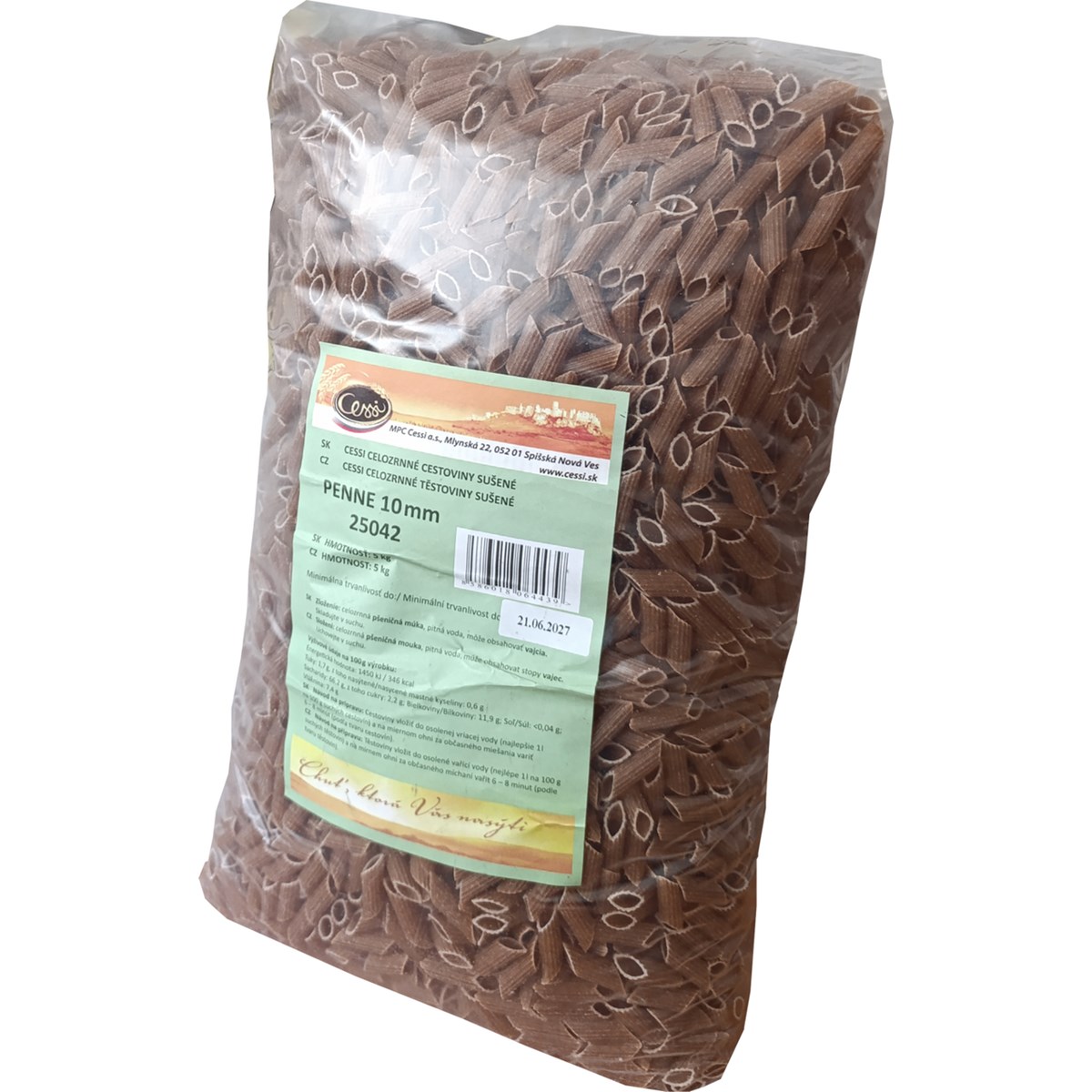 Cessi Penne celozrnné 5 kg