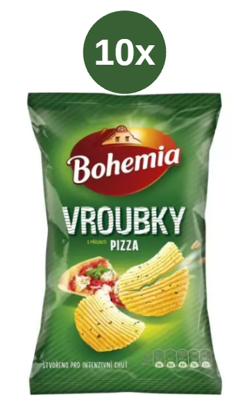 Bohemia vroubkované pizza 10x120g