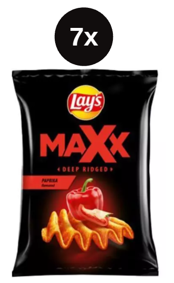Lays maxx paprika 7x55g