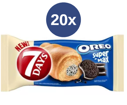 7Days croissant vanilla oreo 20x98g
