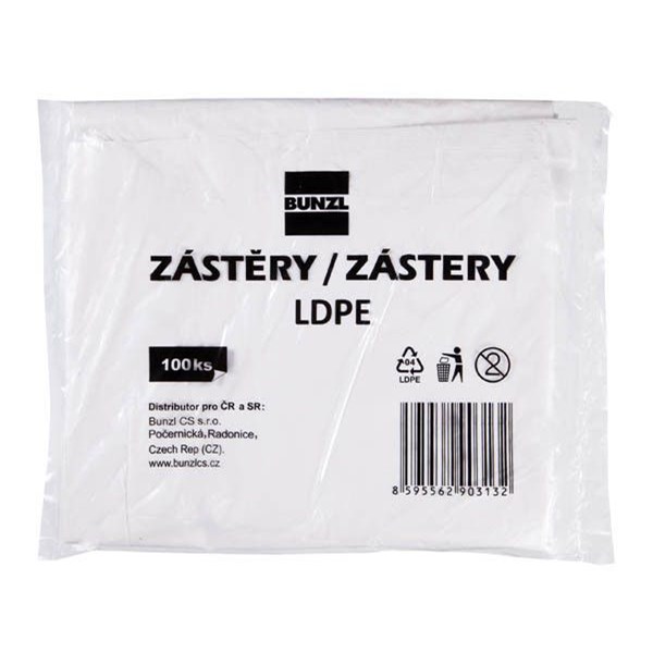 PrimeSource Zástěra jednorázová LDPE 100 ks