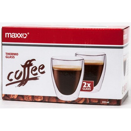 MAXXO Šálek dvoustěnný Coffee 235 ml 2 ks