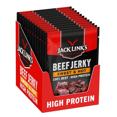 JACK LINKS Beef Jerky Sweet & Hot 12 x 60 g