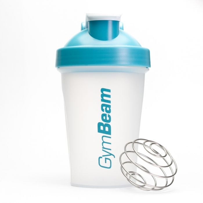 Šejkr Blend Bottle průsvitně-modrý 400 ml - GymBeam