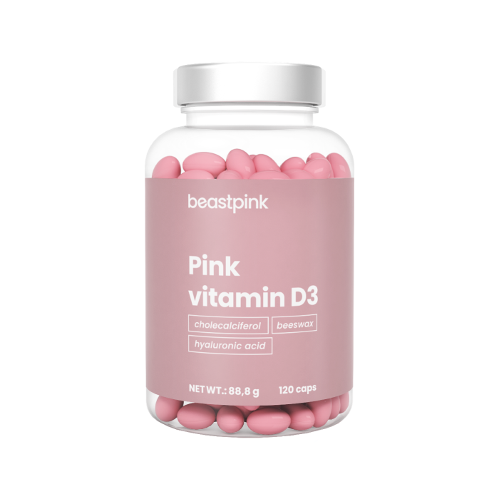 Pink Vitamín D3 2000 IU  - BeastPink