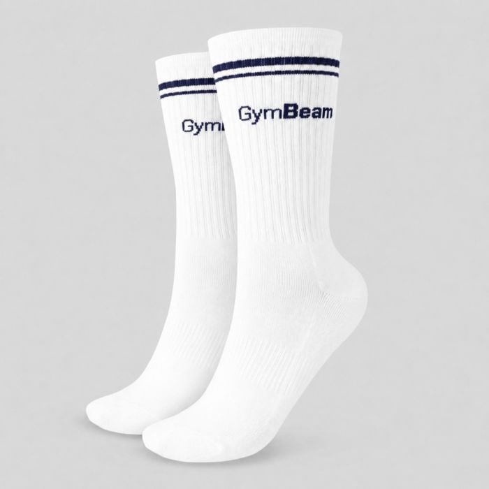 Ponožky Crew White - GymBeam