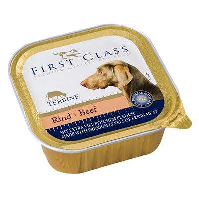 FIRST CLASS Paštika hovězí pro psy 22 x 150 g
