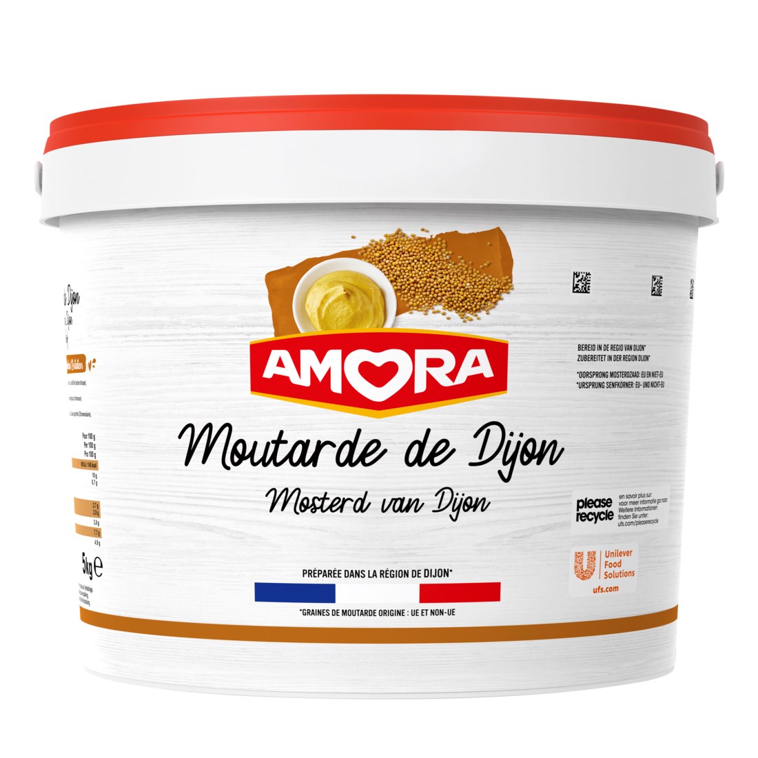 AMORA Hořčice dijonská ostrá 5 kg
