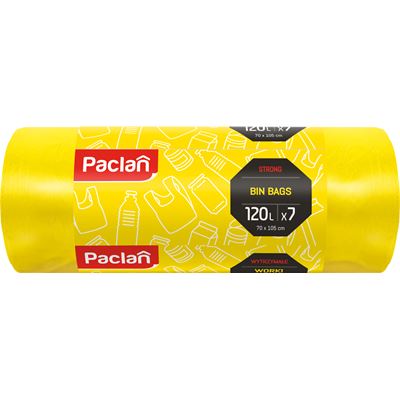 Paclan Pytle na odpad silné 120 l žluté 7 ks