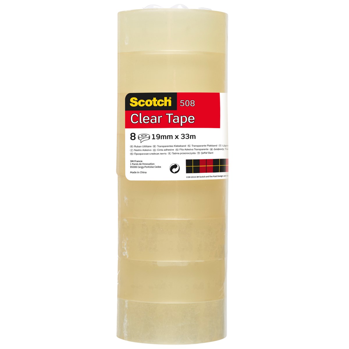 Lepicí páska Scotch - 19 mm × 33 m, 8 ks