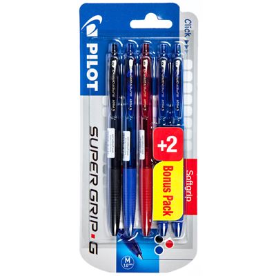 PILOT Pero kuličkové Super Grip-G 5 ks