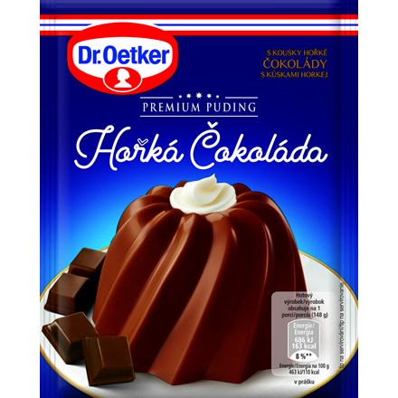 Dr. Oetker Premium Puding hořká čokoláda 52 g