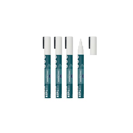 METRO PROFESSIONAL Popisovač 1 - 2 mm bílý 4 ks