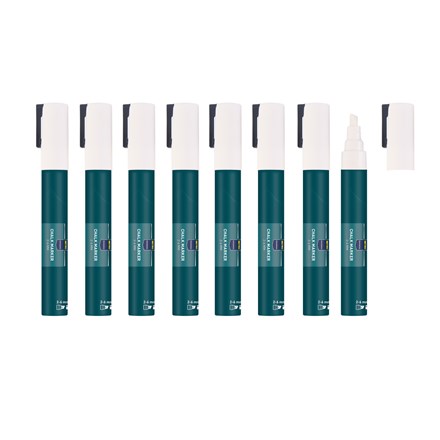 METRO PROFESSIONAL Popisovač 2 - 6 mm bílý 8 ks