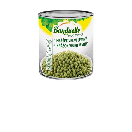 Bonduelle Hrášek velmi jemný 2,5 kg