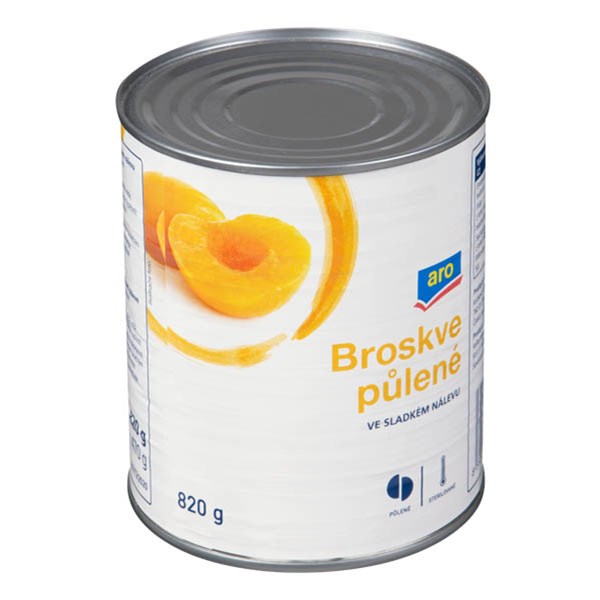 aro Broskve půlené 6 x 820 g