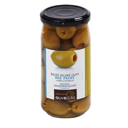 OLIVELLAS Olivy zelené bez pecky 380 g