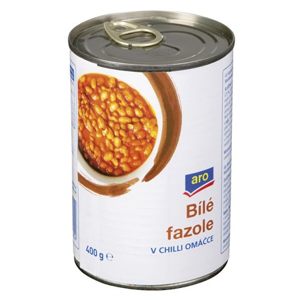 aro Fazole bílé v chilli 6 x 400 g