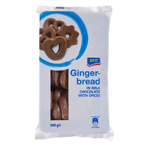 aro Perníčky v mléčné čokoládě 500 g