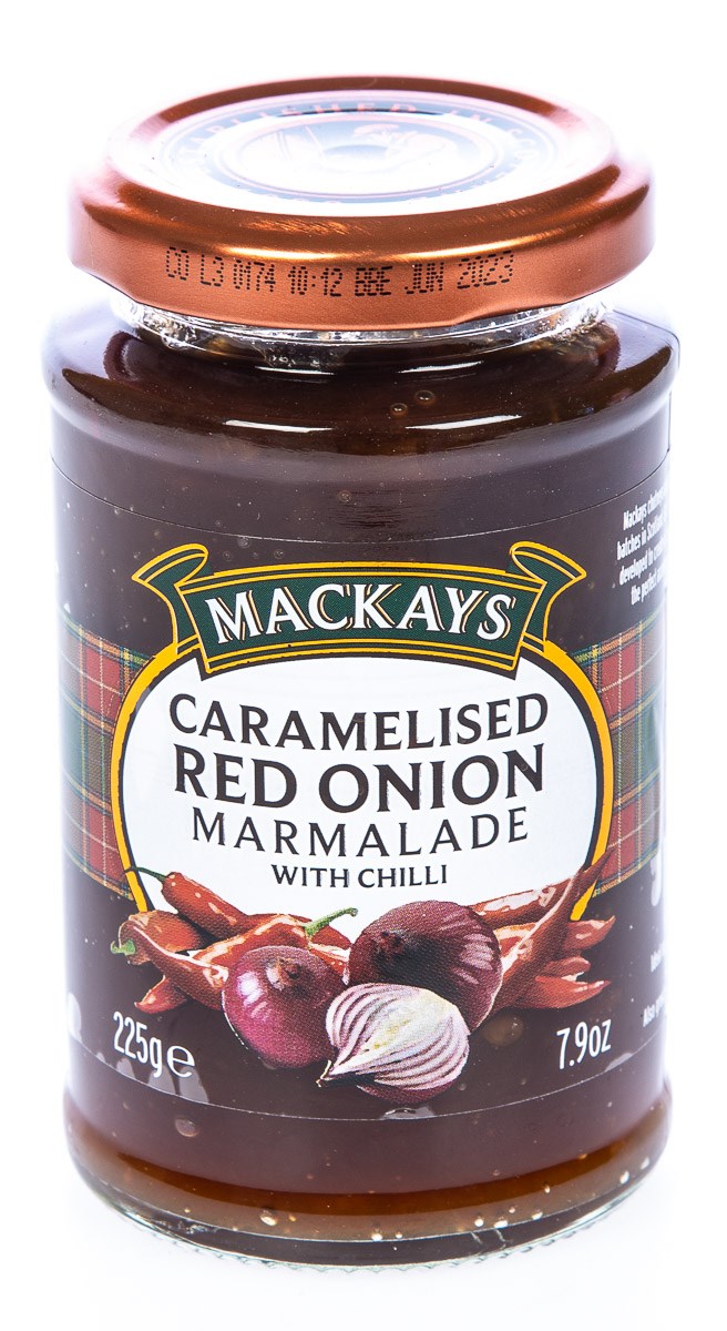 MACKAYS Omáčka karamelizovaná cibule/chilli 225 g