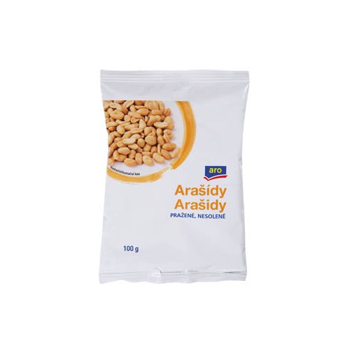 aro Arašídy pražené nesolené 5 x 100 g