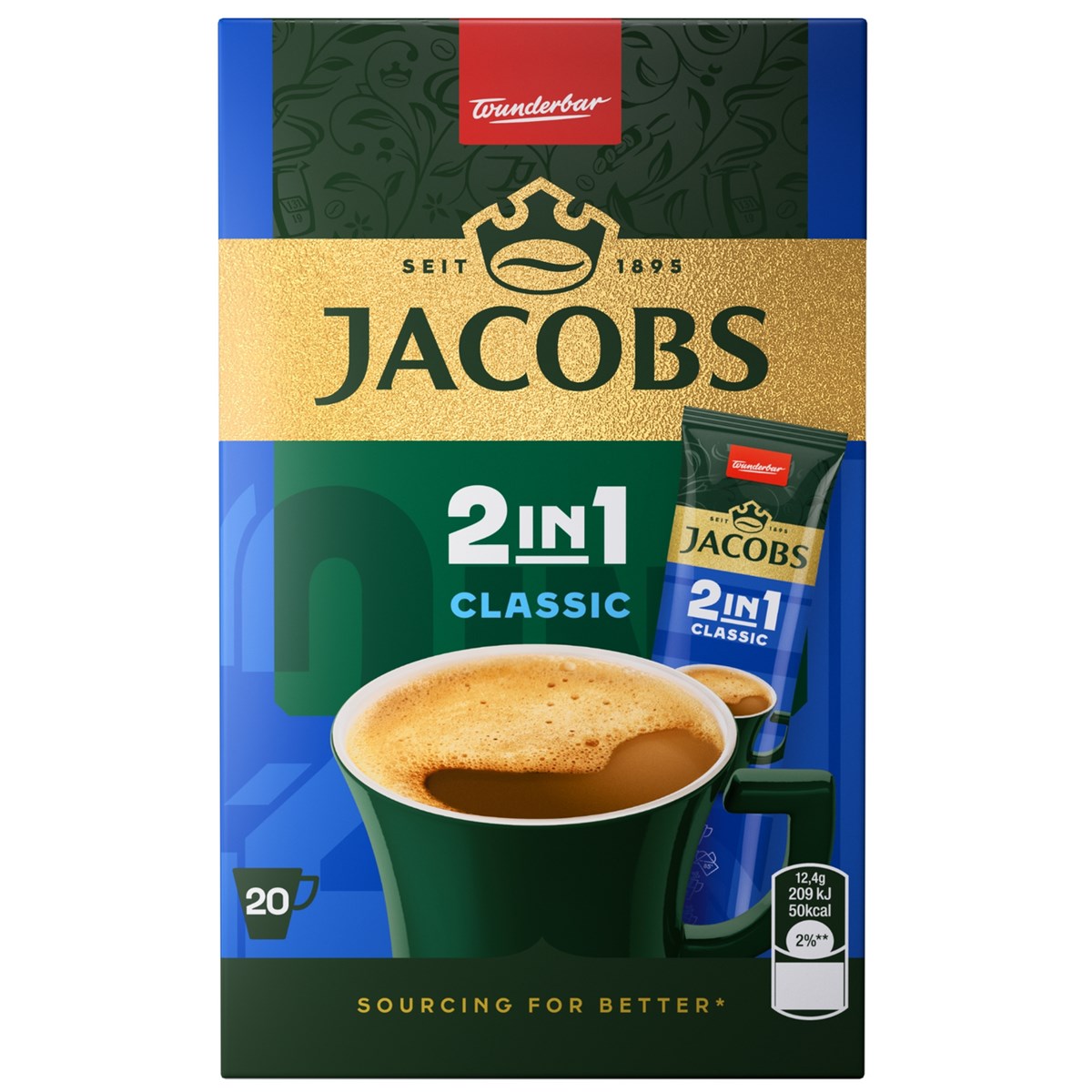 JACOBS Classic 2v1 20 ks 248 g