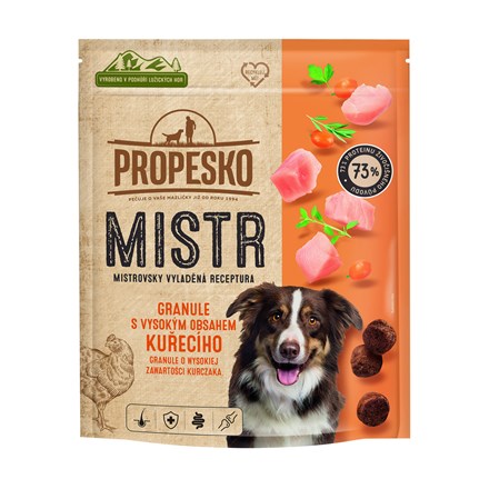 PROPESKO Mistr Kuřecí granule pro psy 1,5 kg