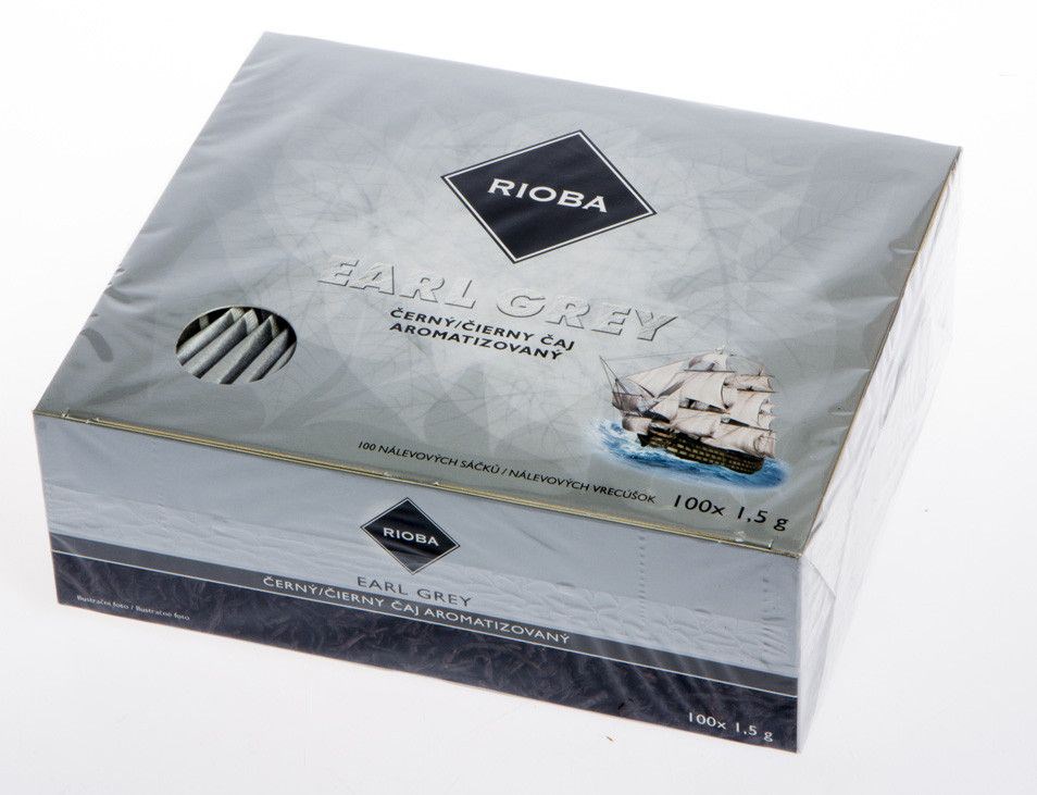 RIOBA Čaj Earl Grey 100 x 1,5 g