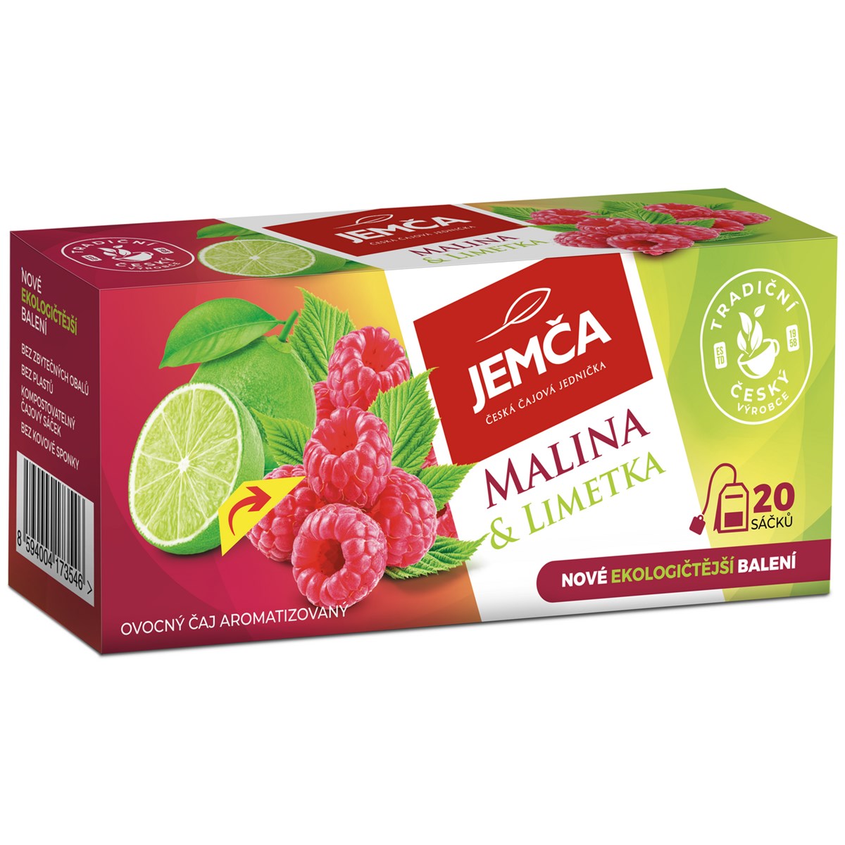 JEMČA Malina a limetka 3 x 40 g