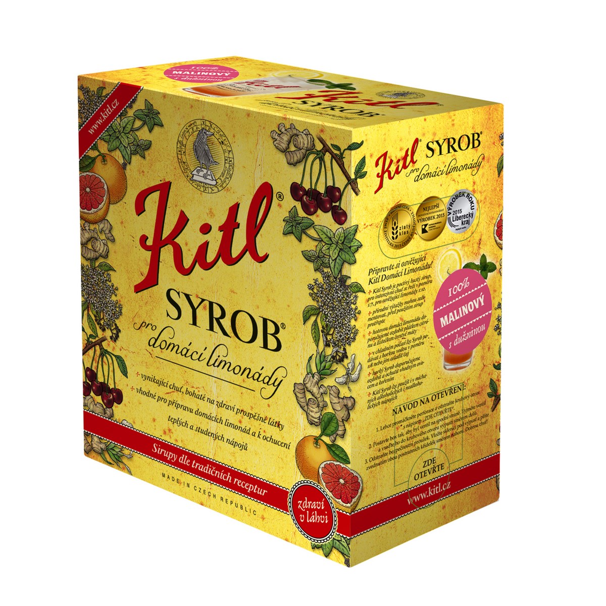 Kitl Kitl Syrob Malinový Bag in Box 5l