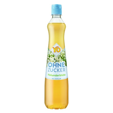YO Sirup černý bez bez cukru 6 x 700 ml