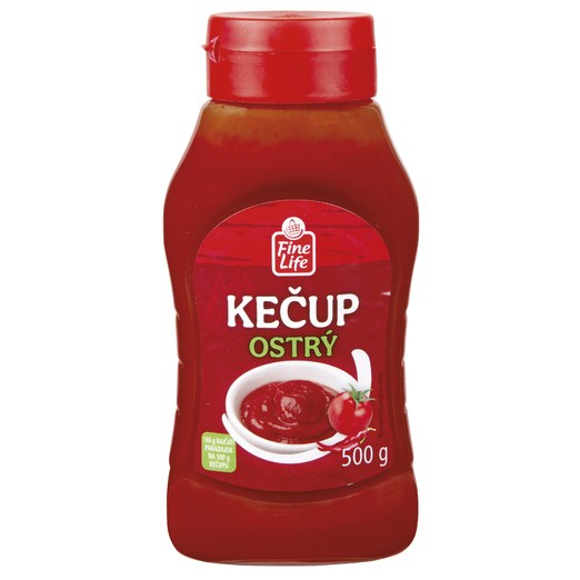 Fine Life Kečup ostrý 500 g