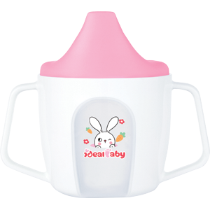 Ideal Baby Hrneček 6m+ růžový 150 ml