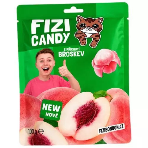 Fizi Candy bonbon broskev 100g