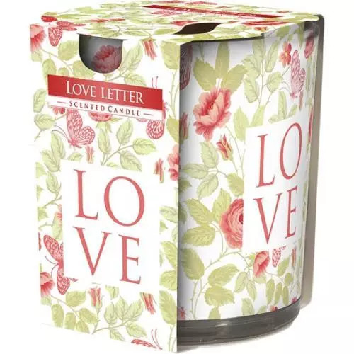Bispol svíčka love letter sn72s-04 100g