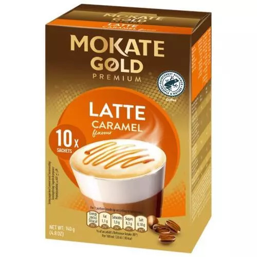 Mokate Gold premium latte caramel 140g